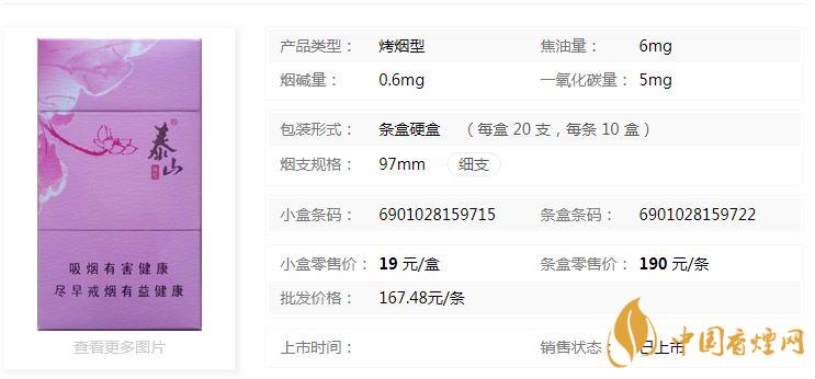 泰山顏悅多少錢一盒價格?泰山顏悅香煙價格大全2020