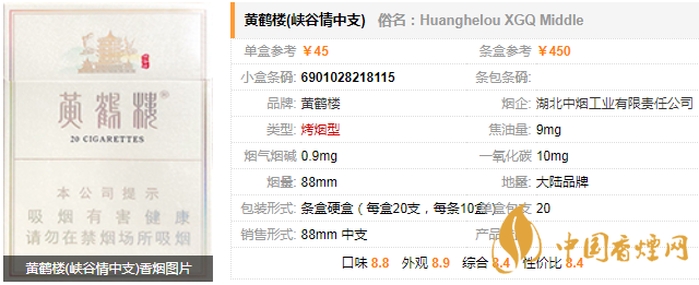 黃鶴樓峽谷情細(xì)支煙怎么樣 峽谷情細(xì)支煙評(píng)測分析